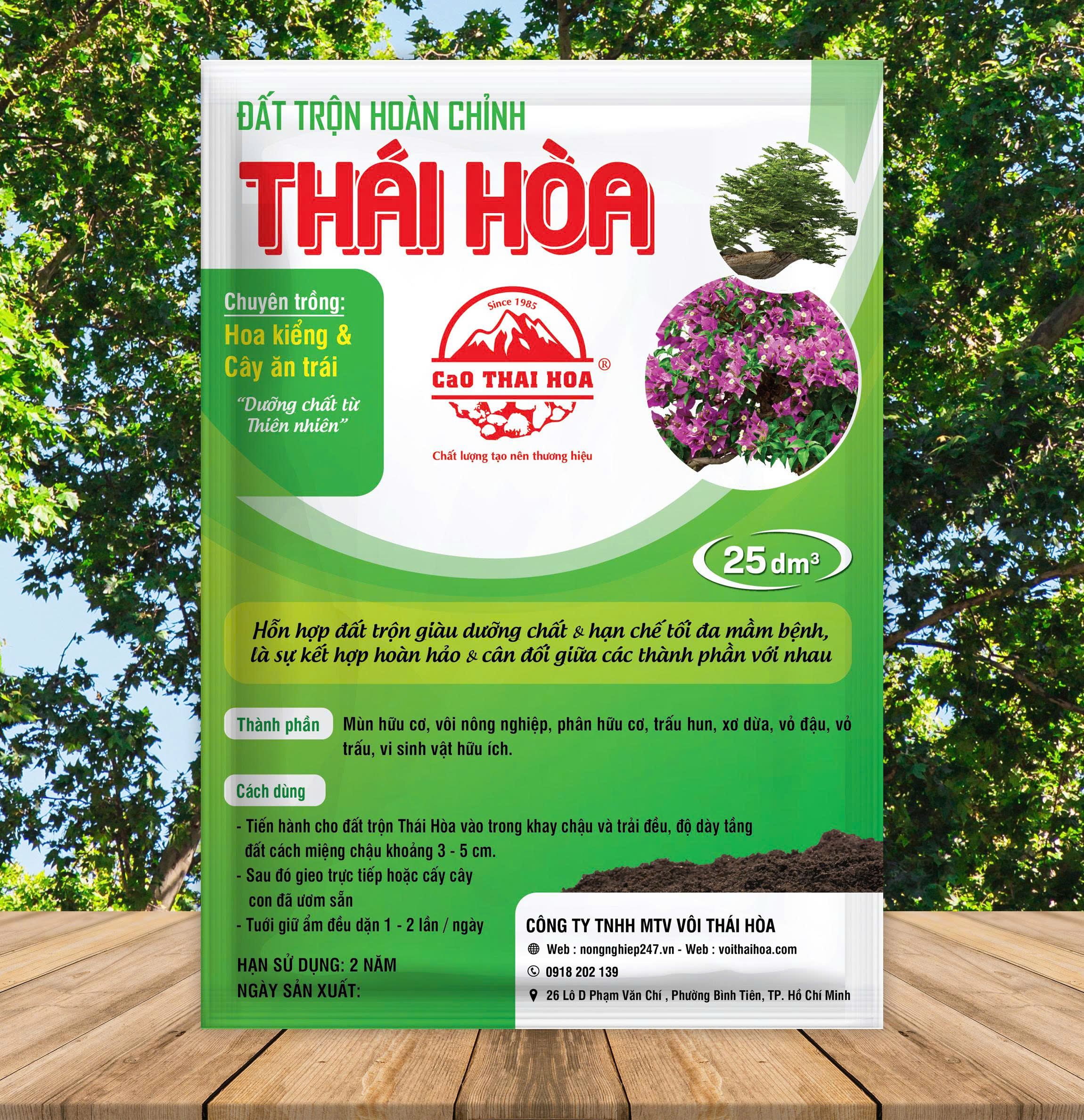 HỖN HỢP ĐẤT TRỘN HOÀN CHỈNH  ( CHUYÊN :  HOA KIỂNG  & CÂY ĂN TRÁI ))