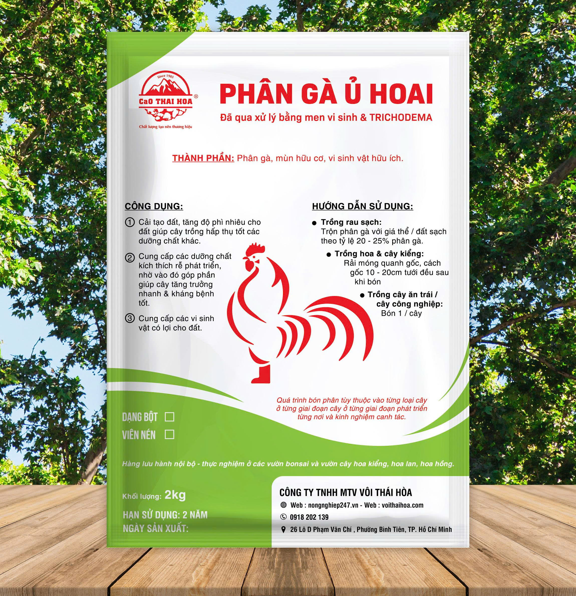 PHÂN GÀ Ủ HOAI 